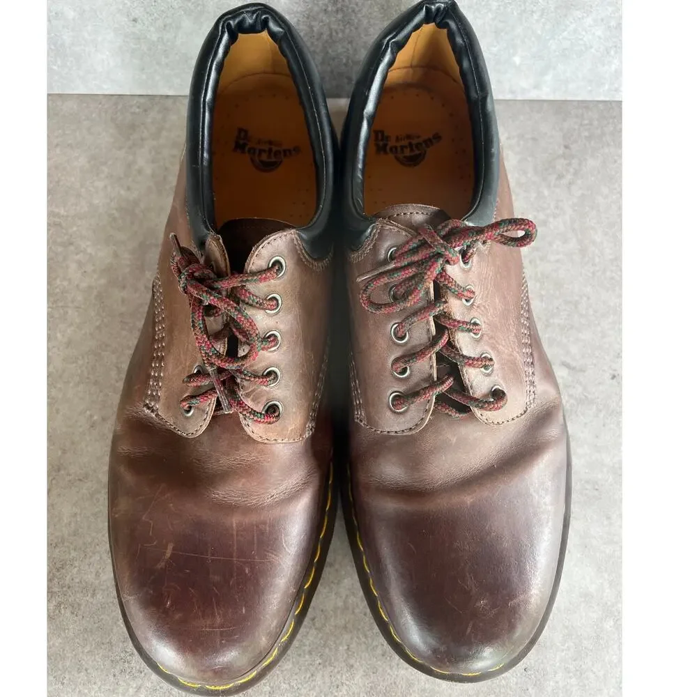 Dr. Martens 8053 5-eye casual shoes brown oxfords chunky grunge mens dressy